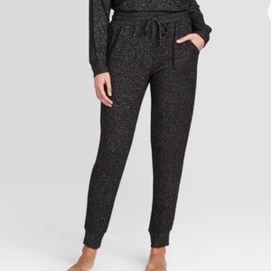 Women’s Perfectly cozy lounge jogger pants stars above dark grey Large